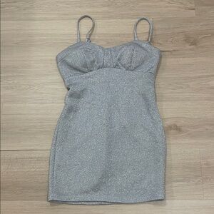 Lily Rose Shimmering Silver Dress